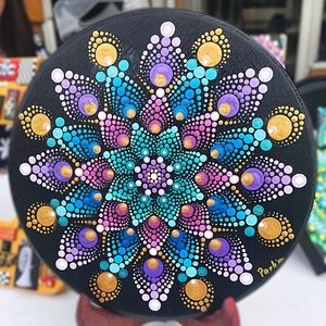 Hand painted Mandala
